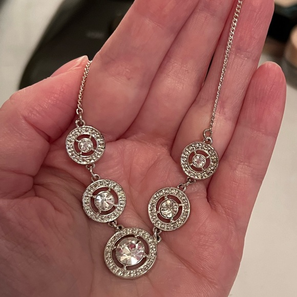 Silver Cz Diamond Necklace - Picture 2 of 3